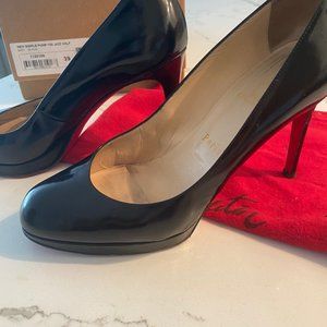 Christian Louboutin New Simple black pump, 100, 39